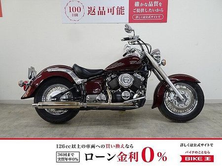 ヤマハ ドラッグスター400 Drag Star Classic 400 2IN1マフラー 純正セキュリティ 1