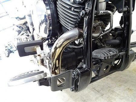 ヤマハ ドラッグスター400 Drag Star Classic 400 2IN1マフラー 純正セキュリティ 20