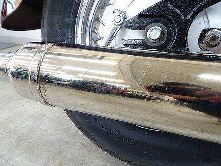 ヤマハ ドラッグスター400 Drag Star Classic 400 2IN1マフラー 純正セキュリティ 33