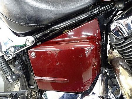 ヤマハ ドラッグスター400 Drag Star Classic 400 2IN1マフラー 純正セキュリティ 35