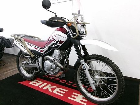 ヤマハ セロー 250 SEROW 250 純正アドベンチャースクリーン/純正アドベンチャーキャリア/純正ナックル 9