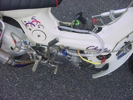 ホンダ シャリー50 フルカスタム車!ヨシムラ・Gクラフト・ゲイル他一流パーツてんこ盛り!社外メーター走行不明 8