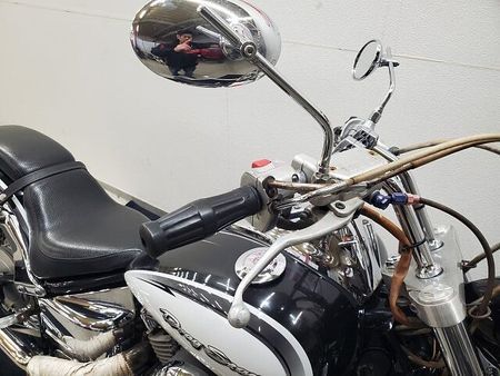 ヤマハ ドラッグスター400 ドラッグスター400 2006年モデル ハンドルカスタム スラッシュカットマフラー装備【マ 12