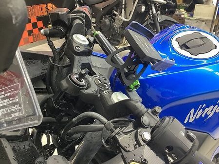 カワサキ ニンジャ 250 NINJA250 充電式スマホホルダー付き!エンジンスライダー、グリップ、レバー、リアキャ 25