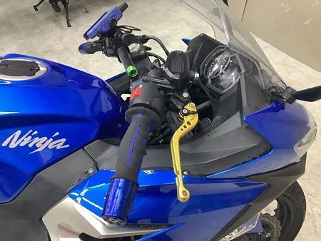カワサキ ニンジャ 250 NINJA250 充電式スマホホルダー付き!エンジンスライダー、グリップ、レバー、リアキャ 32