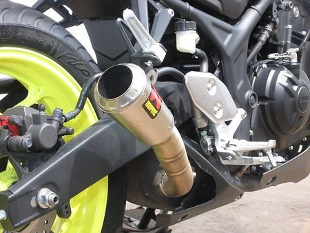 ヤマハ MT-03 (-2013) MT-03/RH13J型/アクラポ製マフラー/フェンダーレス 12