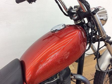 カワサキ 250TR 250TR ★☆キャンディレッドオレンジフレーク ロングフォーク チョッパースタイル☆★ 15