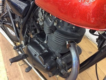 カワサキ 250TR 250TR ★☆キャンディレッドオレンジフレーク ロングフォーク チョッパースタイル☆★ 17