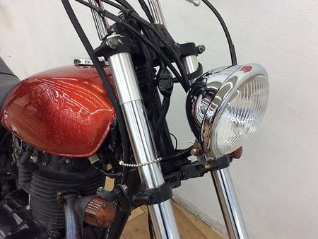 カワサキ 250TR 250TR ★☆キャンディレッドオレンジフレーク ロングフォーク チョッパースタイル☆★ 8