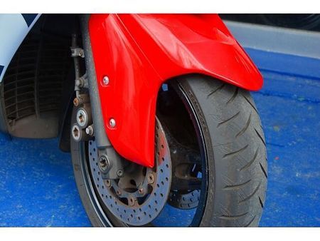 ヤマハ TMAX500 ストロボカラーの限定車を走り仕様のカスタム! 11