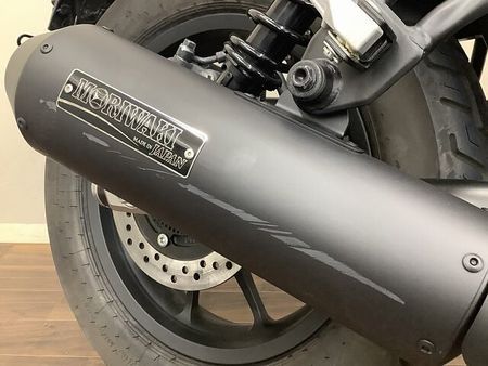 ホンダ レブル 250 レブル250 シンプルなデザインによく合うマットブラックが特徴の2023年モデル!モリワキ 34