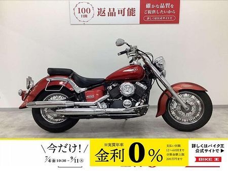ヤマハ ドラッグスター400 ドラッグスタークラシック400 2007年モデル サイドバッグ装備 赤キーあり 1