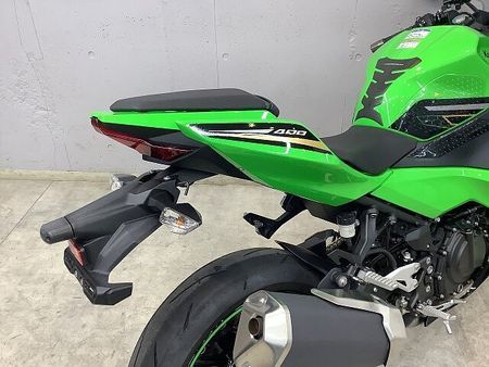 カワサキ ニンジャ 400 NINJA400 ABS カスタムグリップ&バーエンド! アクセサリーバー! ゴールドチェ 13