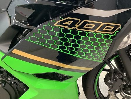 カワサキ ニンジャ 400 NINJA400 ABS カスタムグリップ&バーエンド! アクセサリーバー! ゴールドチェ 29