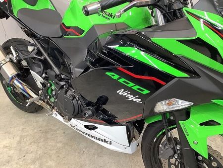 カワサキ ニンジャ 400 NINJA400 ABS JMCA認証OVER製サイレンサー! エンジンスライダー! アジ 11
