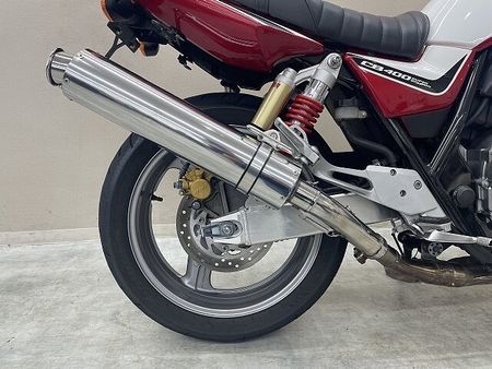 ホンダ CB400スーパーボルドール CB400スーパーボルドールRevo カスタムマフラー ハリケーン製ハンドル タックロール 24