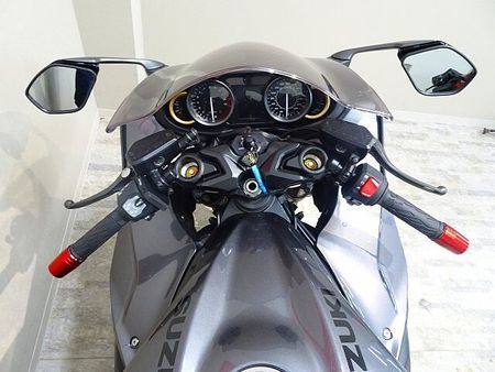 スズキ HAYABUSA ハヤブサ 2023年モデル/HURRICANEハンドルスペーサー/カーボンミラーカバー/U 13