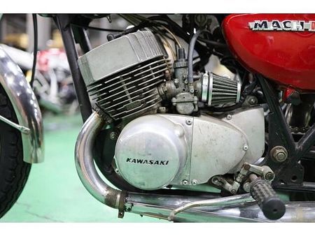 カワサキ 500SS マッハIII (H1) 純正当時物のオリジナルペイントのマッハ3入庫致しました!渋い1台です。初期型のH1です!! 12