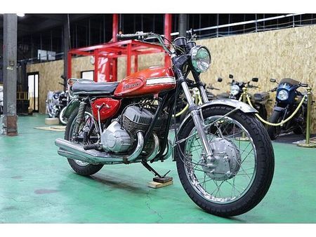 カワサキ 500SS マッハIII (H1) 純正当時物のオリジナルペイントのマッハ3入庫致しました!渋い1台です。初期型のH1です!! 2