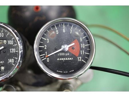 カワサキ 500SS マッハIII (H1) 純正当時物のオリジナルペイントのマッハ3入庫致しました!渋い1台です。初期型のH1です!! 31