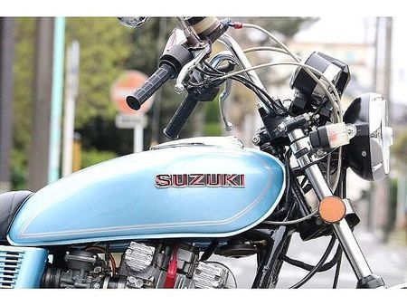 スズキ GS400E レストア済のGS400入庫致しました!マッドスターのセブンスターキャストにAGサイクロン! 2