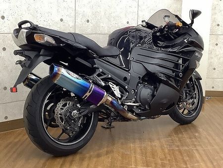 カワサキ ZX-14R Ninja ZX-14R 2013年モデル BEET製フルエキマフラー エンジンスライダー 3