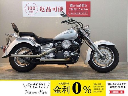 ヤマハ ドラッグスター400 Drag Star Classic 400 社外マフラー バックレスト装備 1