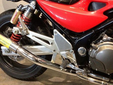カワサキ バリオス2 BALIUS-? ZR250B型1997年モデル RPM製マフラー・マーシャル製ヘッドライ 39