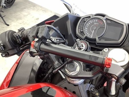 カワサキ ニンジャ 250 ニンジャ250 ABS マルチバー USB電源2つ装備 カスタムレバー&エンド エンジンス 16