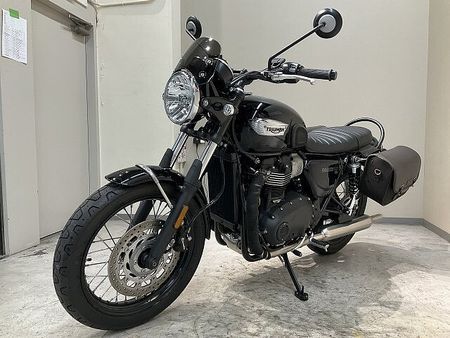 トライアンフ BONNEVILLE T100 ボンネビルT100◆2022年モデル◆トライアンフ純正リアバッグ◆ショートバイザー!! 5
