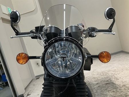 トライアンフ BONNEVILLE T120 ボンネビルT120◆ブラックエディション◆2024年モデル◆純正バーエンドミラー◆純正サイ 12