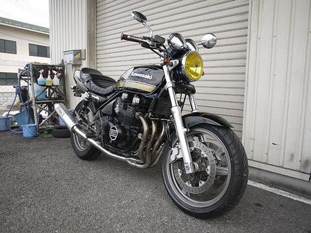 カワサキ ゼファーX フルエキ、ブレーキホース、リアサス、ハンドル等交換済みです! 2
