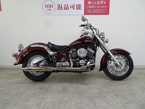 ヤマハ ドラッグスター400 Drag Star Classic 400 2IN1マフラー 純正セキュリティ 4