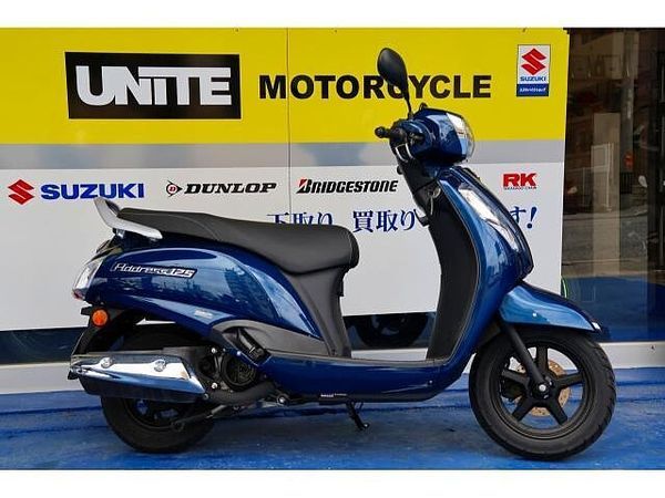 スズキ アドレス125 他社にないクラシカルデザインで人気の現行アドレス。走行距離少ない中古車です! 2