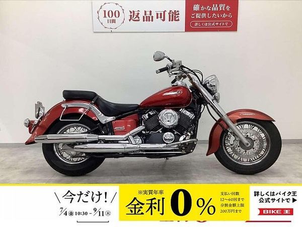 ヤマハ ドラッグスター400 ドラッグスタークラシック400 2007年モデル サイドバッグ装備 赤キーあり 1