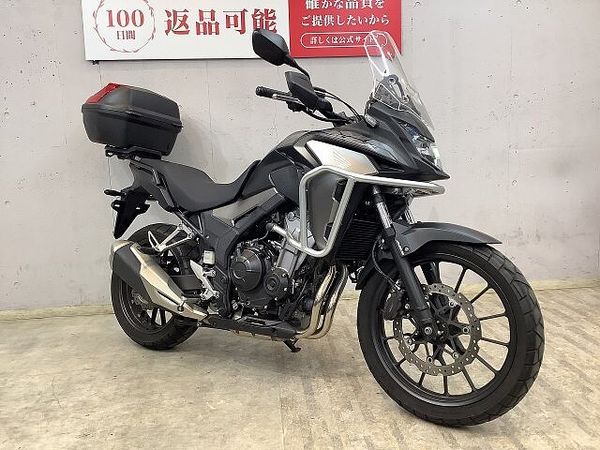 ホンダ 400X 400X 純正オプションフロントサイドパイプ! GIVI製リアボックス! ナックルバイザー 3