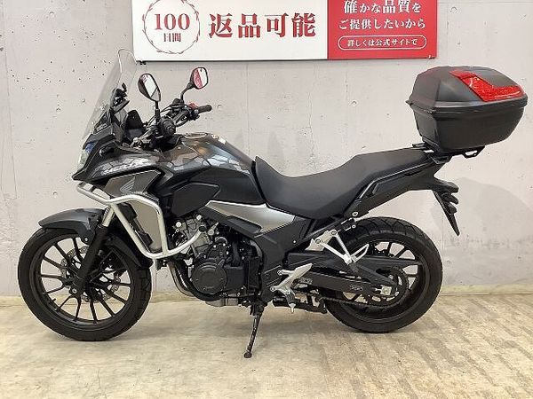 ホンダ 400X 400X 純正オプションフロントサイドパイプ! GIVI製リアボックス! ナックルバイザー 5