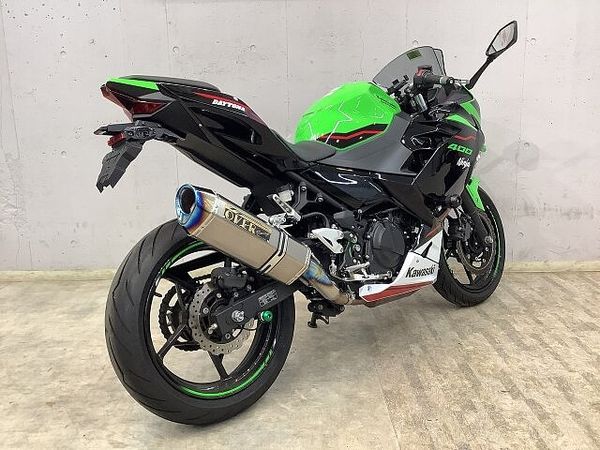 カワサキ ニンジャ 400 NINJA400 ABS JMCA認証OVER製サイレンサー! エンジンスライダー! アジ 3