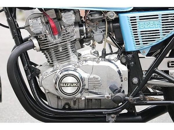 スズキ GS400E レストア済のGS400入庫致しました!マッドスターのセブンスターキャストにAGサイクロン! 4