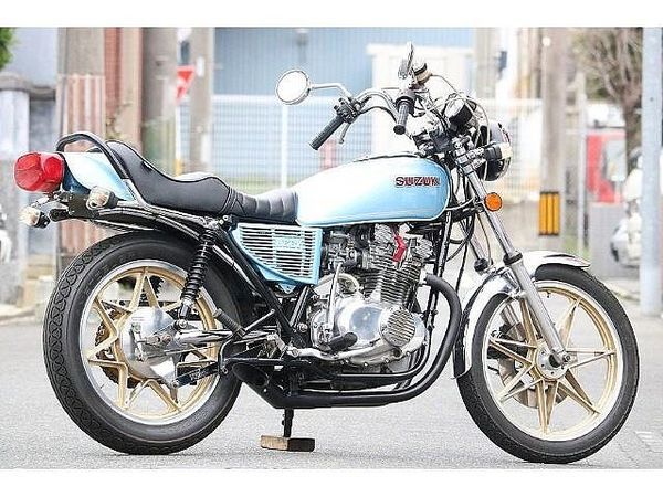 スズキ GS400E レストア済のGS400入庫致しました!マッドスターのセブンスターキャストにAGサイクロン! 9
