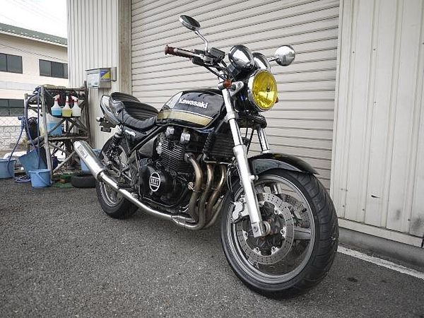 カワサキ ゼファーX フルエキ、ブレーキホース、リアサス、ハンドル等交換済みです! 2